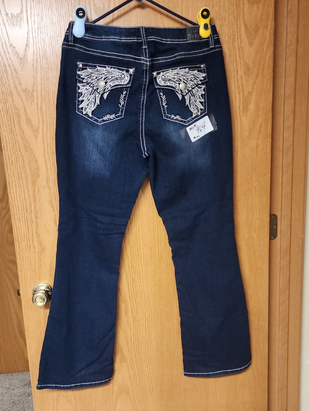 Love Indigo Jeans with Embroidered Pocket Wingsove 14x31 number 964